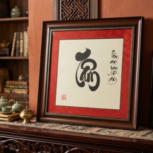 Tranh thư pháp chữ Tâm