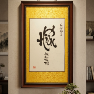 Tranh thư pháp chữ Hiếu